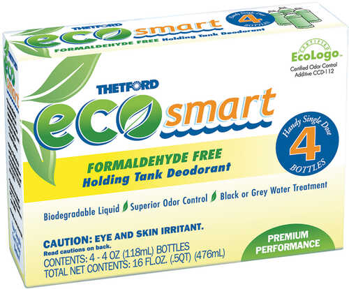 Thetford Eco-Smart Holding Tank Deodorant - Formaldehyde Free Formula - 4 oz. 4-Pack