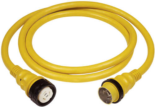 Marinco 50A 125V Shore Power Cable - Yellow