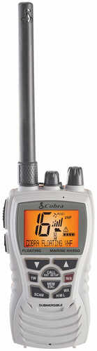 Cobra MR HH350W FLT Floating 6W VHF Radio - White