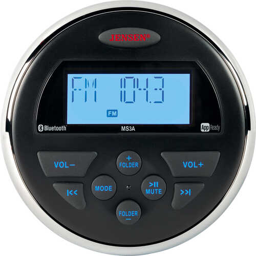JENSEN MS3ARTL AM / FM USB APP Bluetooth Ready Waterproof Stereo
