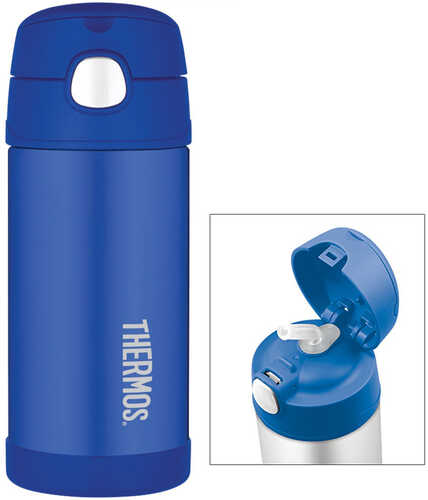 Thermos FUNtainer&trade; Stainless Steel, Insulated Straw Bottle - Blue - 12 oz.