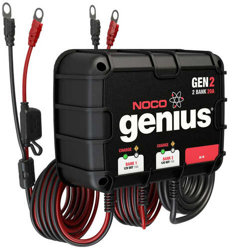NOCO Genius GEN2 20A Onboard Battery Charger - 2 Bank