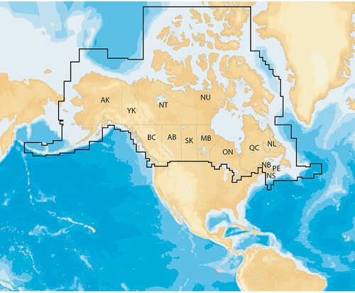 Navionics Navionics+ Regions - Canada & Alaska - Preloaded MSD Format