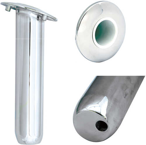 Tigress Blind Mount Round Head Closed Base Rod Holder - 30° - 9"