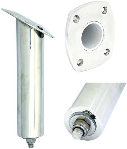 Tigress 4 Hole Extra Long Swivel Rectangular Head Rod Holder - 30° - 12-1/2"