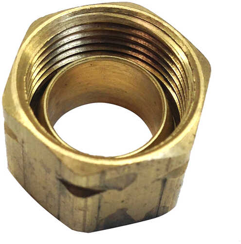 Uflex Brass Compression Nut w/Sleeve #61CA-6