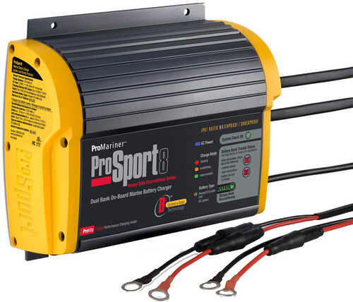 ProMariner ProSport 8 Gen 3 Heavy Duty Recreational Series On-Board Marine Battery Charger - Amp 2 Bank *Case of 6