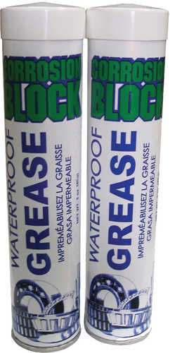 Corrosion Block High Performance Waterproof Grease - (2) 3oz Cartridges - Non-Hazmat, Non-Flammable &amp; Non-Toxic