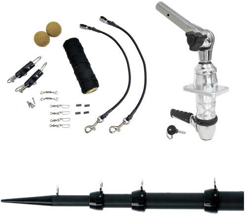 Tigress XD Top Mount System - 15' - Black Outriggers Elite Rigging Kit