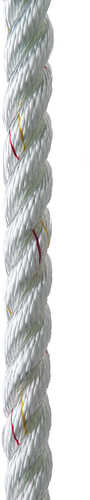New England Ropes 3/8" X 20&#39; Premium Nylon 3 Strand Dock Line - White w/Tracer