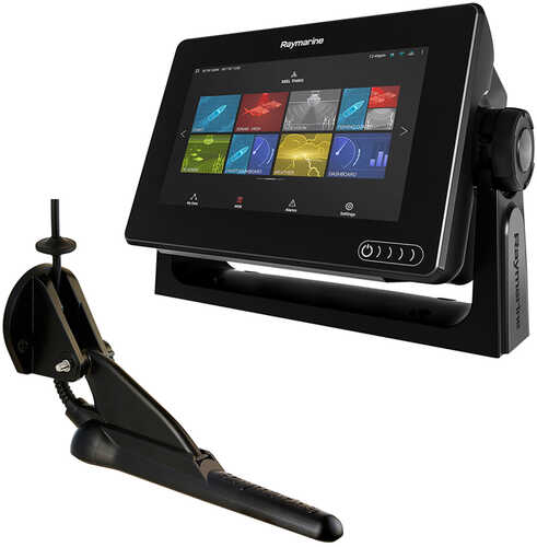 Raymarine Axiom&trade; 7 DV - 7" DV Combo w/CPT-100DVS Transducer &amp; LNC2 Charts