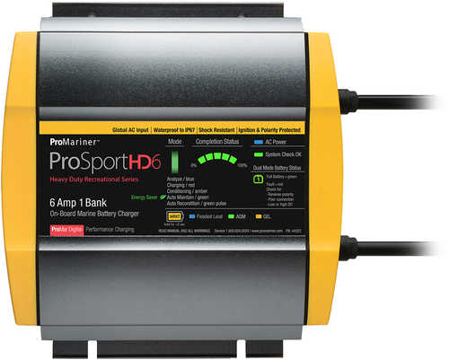 ProMariner ProSportHD 6 Global Gen 4 - 6 Amp - 1 Bank Battery Charger