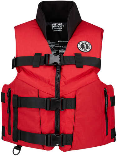 Mustang ACCEL 100 Fishing Foam Vest - Red/Black - XL