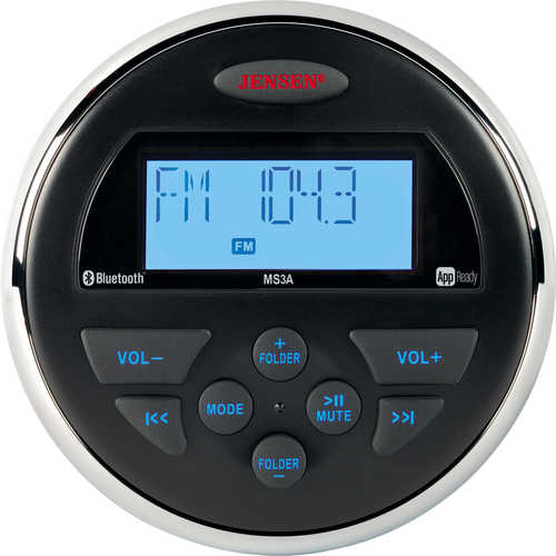 JENSEN MS3A AM FM USB App Ready Bluetooth Waterproof Stereo