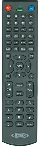 JENSEN TV Remote f/LED TV's