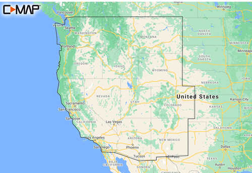 C-MAP M-NA-Y211-MS US Lakes West REVEAL&trade; Inland Chart