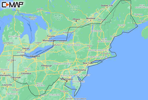 C-MAP M-NA-Y213-MS US Lakes East REVEAL&trade; Inland Chart