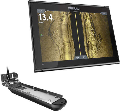 Go12 Xse Combo With Active Imaging 3-in-1 Transom Mount Transducer &amp; C-map Discover Chart
