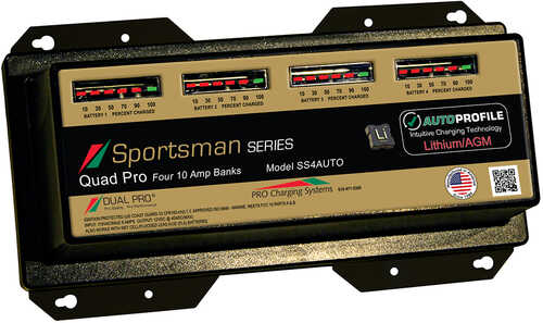 Dual Pro Ss4 Auto 10a - 4-bank Lithium/agm Battery Charger