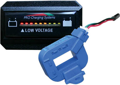 Dual Pro Lithium Battery Gauge - Single - Rectangle Horizontal Display