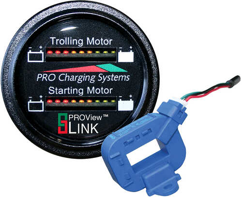 Dual Pro Lithium Battery Gauge - Round Display