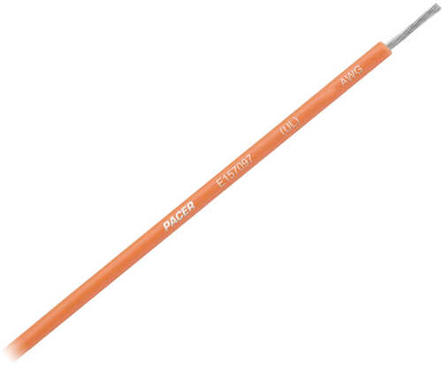 Pacer Orange 16 Awg Primary Wire - 25'