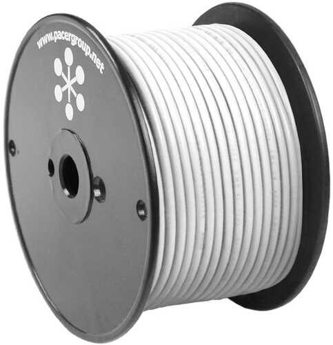 Pacer White 12 Awg Primary Wire - 100'