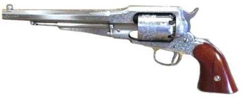 Taylor/Uberti 1858 Remington: White Finish Laser Engraved .44 8" Barrel