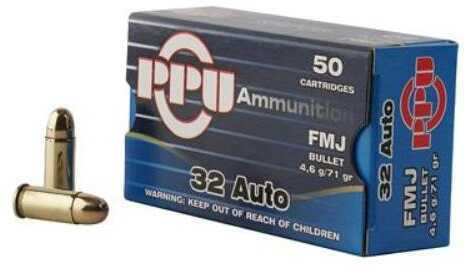 32 ACP 71 Grain Full Metal Jacket 50 Rounds Prvi Partizan Ammunition