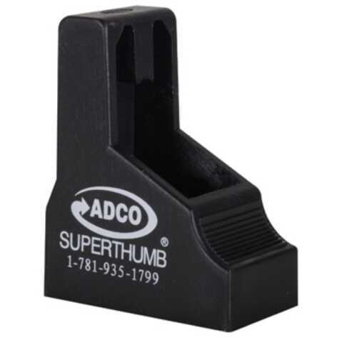 ADCO Super Thumb Mag Loader Black Finish Fits Double Stack 380 ACP Magazines Glock 42 Beretta 84 Bersa Thunder Plus