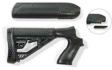 Adaptive Tactical Ex Performance Stock Kit Fits Mossberg 500 12 Gauge Forend And M4 Style Black Finish AT-02006