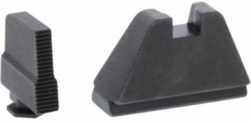 Ameriglo Black Front/rear Sight Serrated Swmp/shd .32-.115