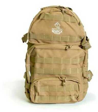 RUKX Gear Tactical 1 Day 600D Polyester 18" X 11" Tan
