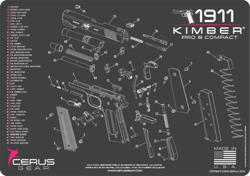 CERUS GEAR Kimber Comp And Pro Schematic Pink