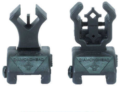 Diamondhead USA Inc. Sight Integrated Sighting System (I.S.S.) Picatinny Black Front/Rear Flip Sights Wit