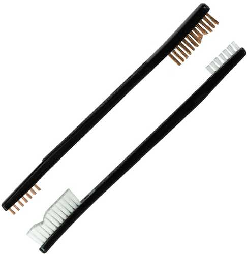 KleenBore Ut-Combo Double End Brush Combo Set Ended Bronze/Nylon Bristles 2 Brushes