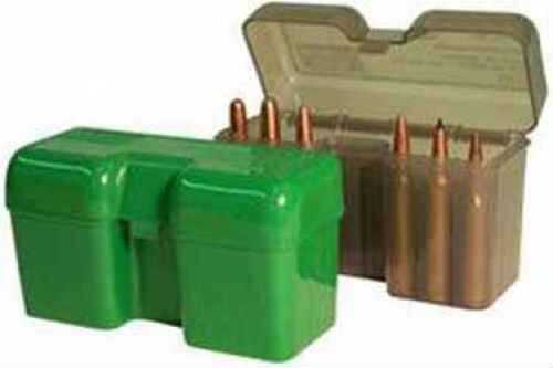 MTM Ammo Box 22 Round Flip-Top 375 Rem Um 416 Rig Green Rf22-LM-10