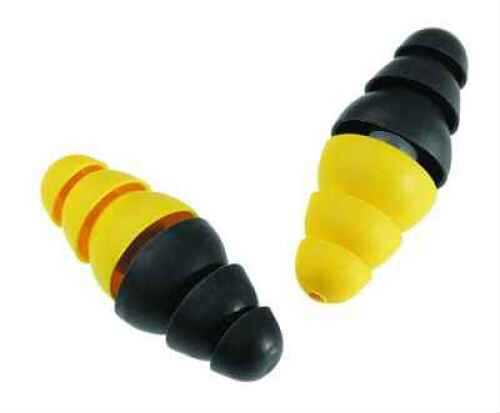 Peltor Combat Arms E-A-R Plugs Olive End: Passive Protection 22Db For Indoor Range Use Yellow Noise-Activated