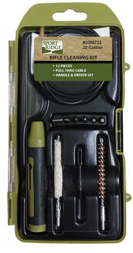 22CAL 12 PC. RIFLE CLEANING KIT