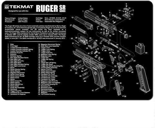 TekMat Ruger® SR 9 (SR 40) - 11X17In