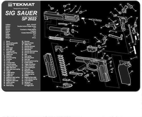 TekMat Sig Sauer SP2022 - 11X17In