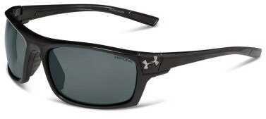 Under Armour Keepz Storm Polarized Sunglasses (Shiny Black) Md: 8630062000008