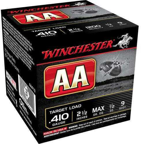 410 Gauge 2-1/2" Lead #9  1/2 oz 25 Rounds Winchester Shotgun Ammunition