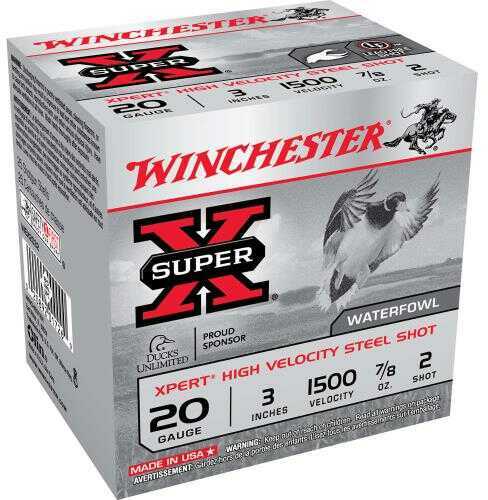 20 Gauge 3" Steel #2  7/8 oz 25 Rounds Winchester Shotgun Ammunition