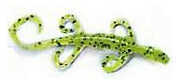 Zoom 6" Lizard 9 Per Bag Green Pumpkin Chartreuse