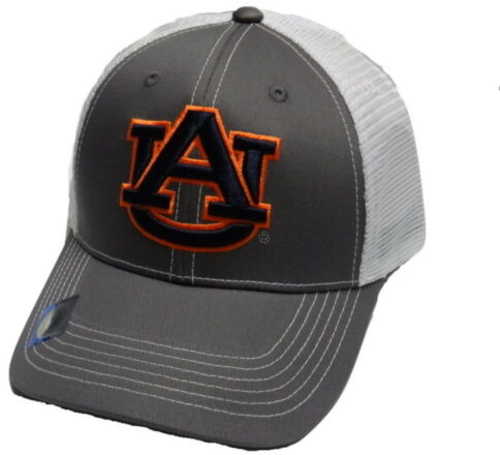 National Cap & Sportswear Grey Ghost Mesh Back Auburn