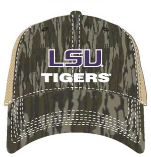 National Cap & Sportswear Woody Mobl/khaki Mesh Back Lsu