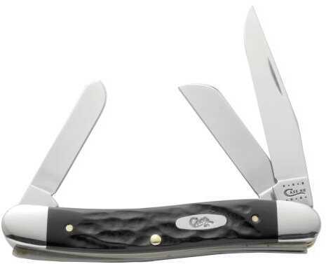 CASE POCKET KNIFE ROUGH BLACK MED STOCKMAN Model: 18222