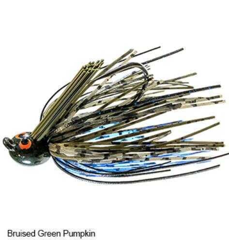 Z-Man CrossEyeZ™ Power Finesse Jig, 1/4 Ounce, Bruised Green Pumpkin, 1-Pack Md: CEPF14-08