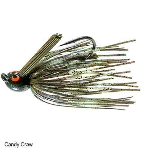 Z-Man CrossEyeZ™ Power Finesse Jig, 3/8 Ounce, Candy Craw, 1-Pack Md: CEPF38-04
